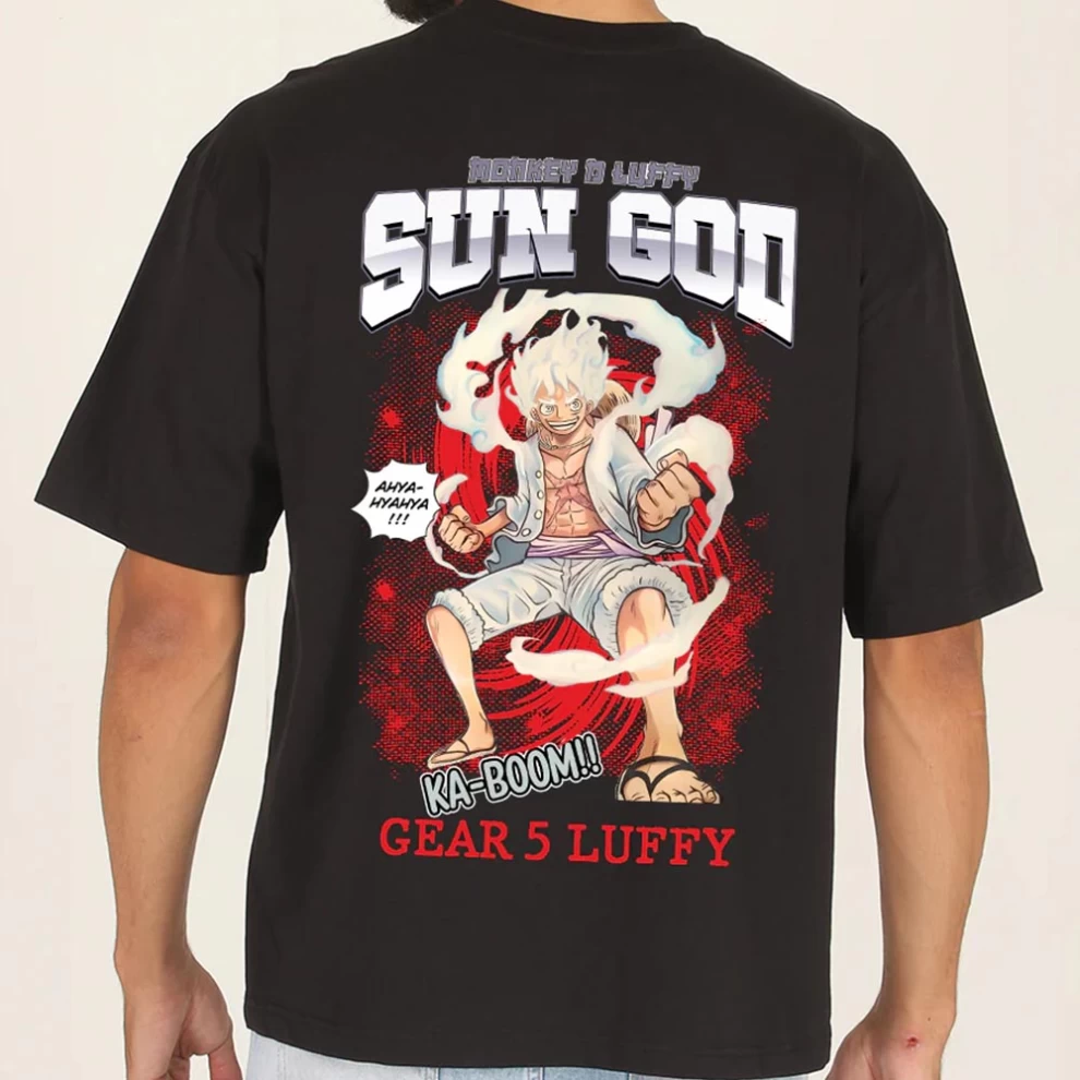 ONE PIECE - Tshirt Luffy 1000 Logs man SS black - new fit