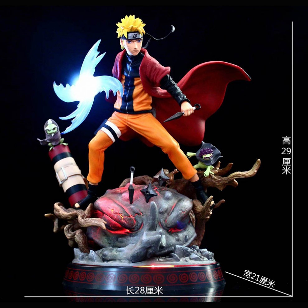 Figuren 23cm NoBox Naruto Shippuden Uzumaki Naruto Rikudou Sennin Mode LED Ver 