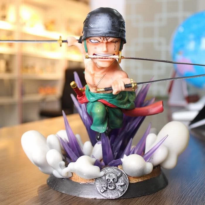 Anime One Piece Zoro Figure Drinking Roronoa Zoro 15cm PVC Model