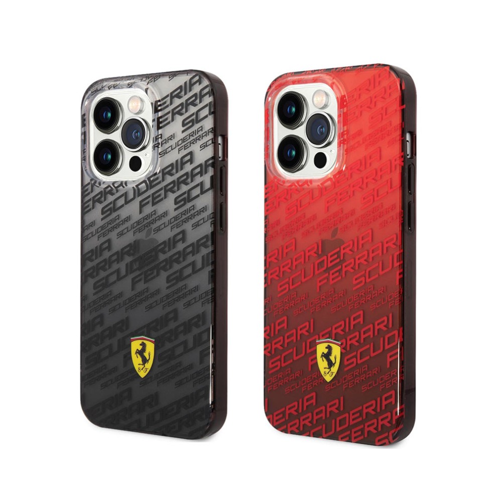 Scuderia Ferrari PC/TPU BLACK GRADIENT CASE ALLOVER SCUDERIA AND