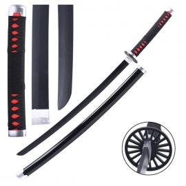Demon Slayer:Tanjiro Kamado's Nichirin Wooden Blade Sword Cosplay-Black-Wooden