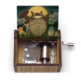 My Neighbor Totoro Music box (Manual)-Wood