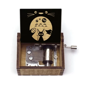 Anime My Neighbor Totoro Music box (Manual)- Wood