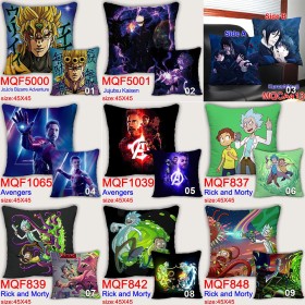 Pillow: Rick and Morty / Jojos /Jujutsu Kaisen / Avengers / Black Butler Kuroshitsuji-Ver11