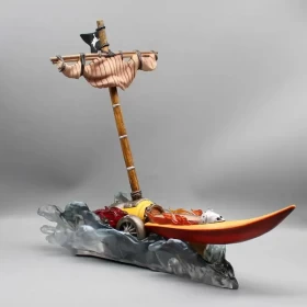 Anime One Piece Fire Boat Ace Collection Illuminated Pvc Figure The Statue Anime Peripherals Model Tomato Ornaments Toy Gift 37cm