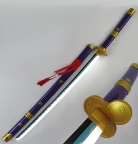 One Piece Roronoa Zoro Enma Purple  Katana LED Light Sword