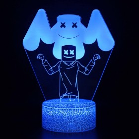 DJ Marshmello 3D LED Night Lights MRK6066