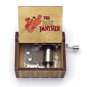The Pink Panther Music box (Manual)- Wood
