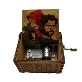 Money Heist Music box (Manual)-Wood