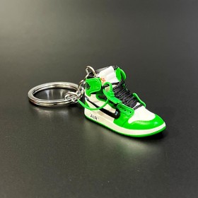 Keychain Sneakers-White & Green -Ver64