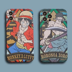 One Piece Phone Case : Luffy D.Monkey, Roronoa Zoro Phone Case-iPhone Case-Green/Red