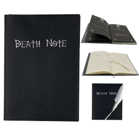 Death Note Book: Cosplay Notebook with Rules with Feather pen