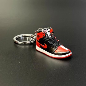 Keychain Sneakers-Black & Red -Ver60
