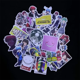 Anime Assassination Classroom Stickers-Ver.14-50 pcs (Used For machineries, car windows or special products, Mirror, Notebook,etc.)