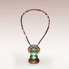 Dr Strange Eye of Agamotto Necklace Metal LED Light-up