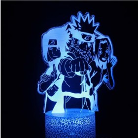 Naruto 3D Night Light LED RGB ( Naruto, Sasuke, Sakura )