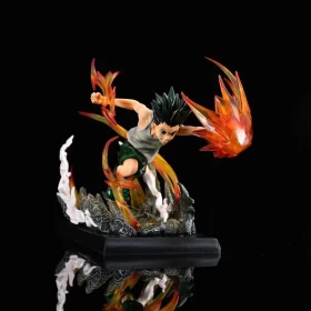 Hunter x Hunter Killua Zaoldyeck Punch Enemy Gon Freecss Sprinting State Scene Model Decoration Figure