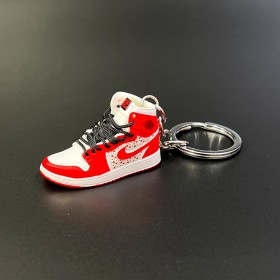 Keychain Sneakers-Red & White -Ver100