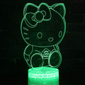 Hello Kitty3 3D Night Light LED RGB