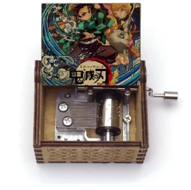 Anime Demon Slayer Music box (Manual)- Wood
