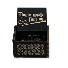 Harry Potter Trouble usually finds me. Music box (Automatic)- Wood