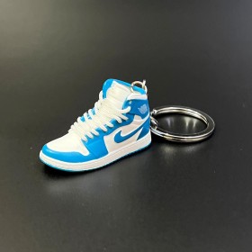 Keychain Sneakers-White & Blue -Ver76
