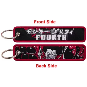 One Piece Monkey D. Luffy Gear Fourth Double-Sided Anime Keychain | Front & Back Design