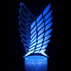 Attack On Titan Wings of Freedom 3D Night Light LED RGB