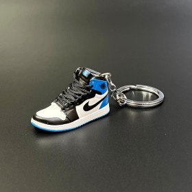 Keychain Sneakers-Black & Blue -Ver93