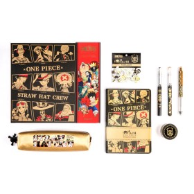 One Piece BOX( Notebook, Sticker, Pen Case, Gel Pens, Tape for Collection )