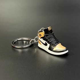 Keychain Sneakers-Black & Golden -Ver63