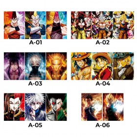 Anime 3D Motion Poster: Dragon Ball, One Piece, Naruto, Hunter x Hunter-30x40cm