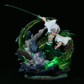 Demon Slayer Blade Figures: Wind Pillar Immortal Sanemi Shinazugawa ( Luminous ) Figure-PVC-Height 30cm