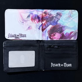 Attack On Titan: Eren & Mikasa Wallet (Vers.47)-High Quality Material