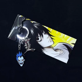 Death Note: Ryuk & L Keychain-High Quality Material-Ver10