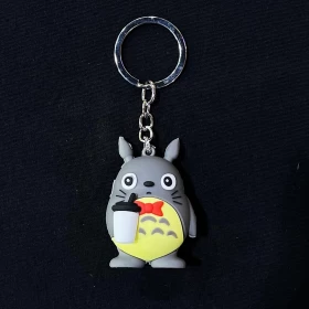 Anime My Neighbor Totoro with drink 3D Keychain