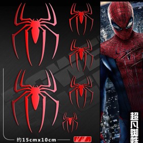 Spider Man Metal Stickers Set