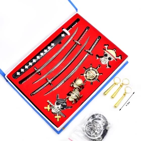 One Piece Straw hat Pirates Accessory Collection: Metal Earrings/ Keychain/ Pendant necklace/ ring Cosplay prop Accessories