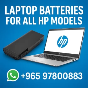 HP Laptop Battery Replacement – Compatible with All Models (2002–2025) Prices Starts From 12 KD (Without Installation Fees)