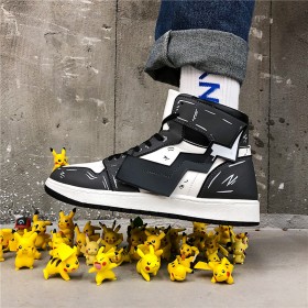 Pikachu High Top Sports Sneakers 3D Grey