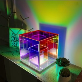 LED Cube Table Lamp Night Light-Acrylic