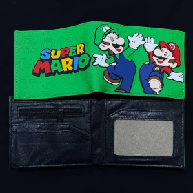 Super Mario Brothers Wallet- Green (Vers.19) High Quality Material