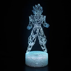 Dragon Ball 3D Night Lamp: Goku 3D Night Lamp Touch Mode -LED Color Changing Table Lamp -Ver.03