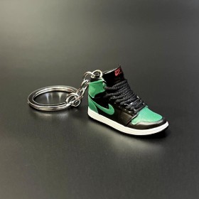 Keychain Sneakers- Black & Green -Ver62