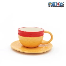 Anime One Piece Coffee Mugs Monkey D. Luffy Straw Hat Ceramic Coffee Tea Milk Cup Office Mug Gift or Souvenir