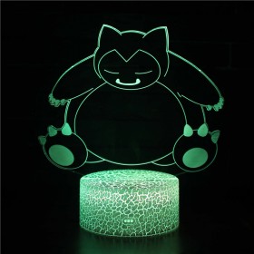Pokémon Snorlax 3D Night Light LED RGB