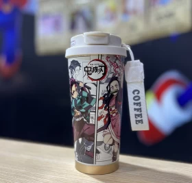 Demon Slayer Characters Insulated Thermos Straw Mug