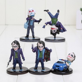 5pcs set The Dark Knight Joker Action Figure