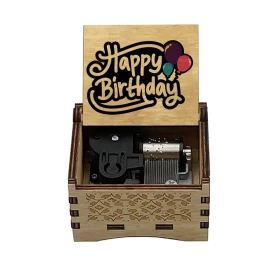 Happy Birthday! Music box-Ver06 (Automatic)-Wood