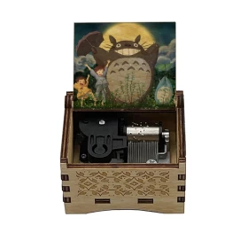 My Neighbor Totoro Music box-Ver07-Brown (Automatic)-Wood